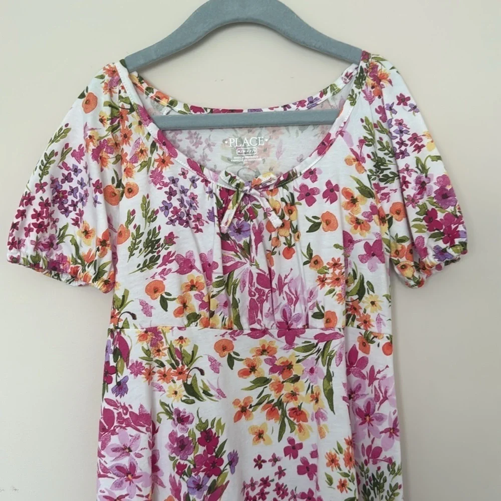 The Children’s Place Floral Girl Dress size M 7/8 Like New - Picture 4 of 7
